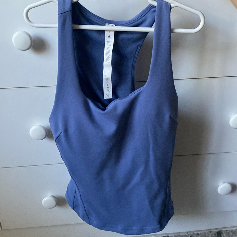 lululemon periwinkle tank top size 0
